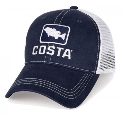 Costa Del Mar HA 18N Bass Trucker XL Navy / White 97963488693 eb-40999233